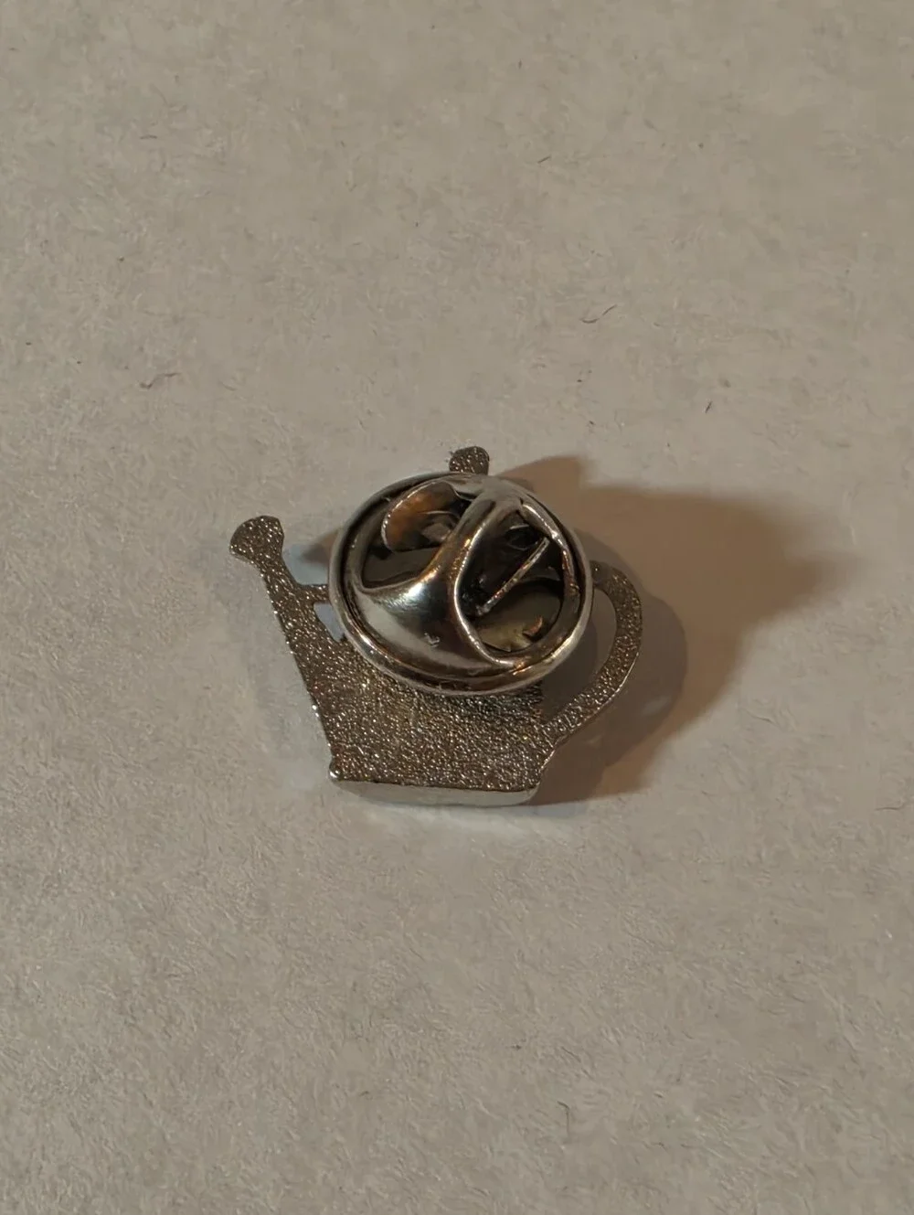 Vintage Silver Watering Can Tac Pin